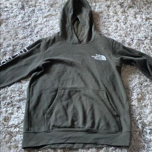 army green hoodie